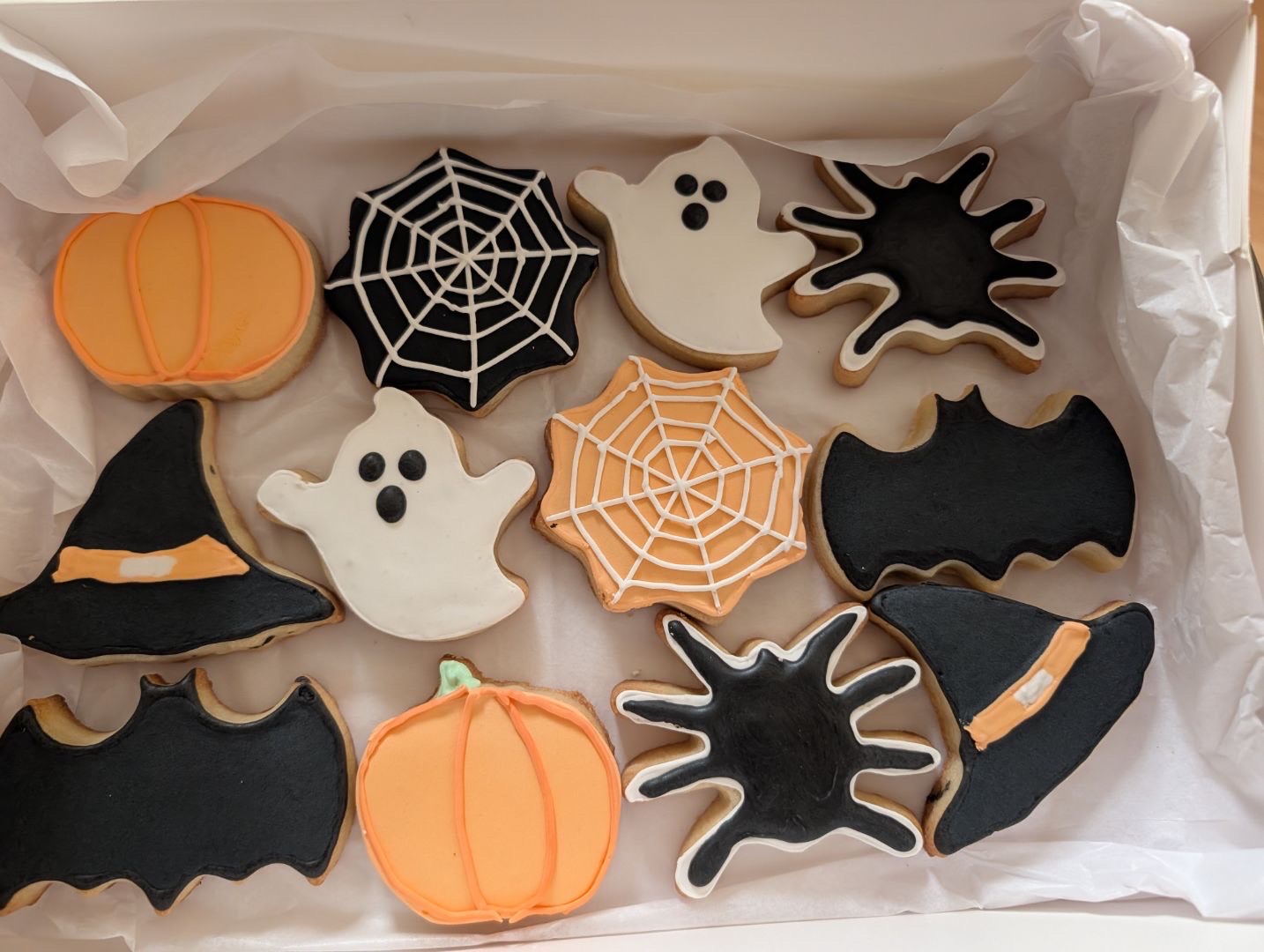 Custom decorated Halloween cookies
